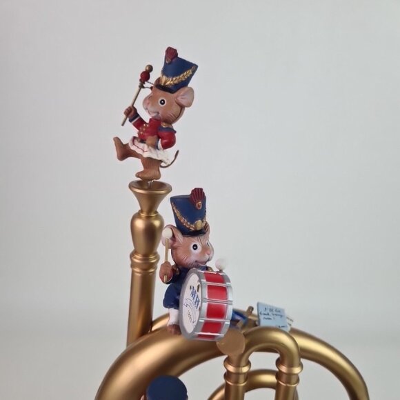 Enesco Strike Up The Band Mice Trumpet Multi-Action Music 591017 Vintage 1992 - Picture 3 of 10
